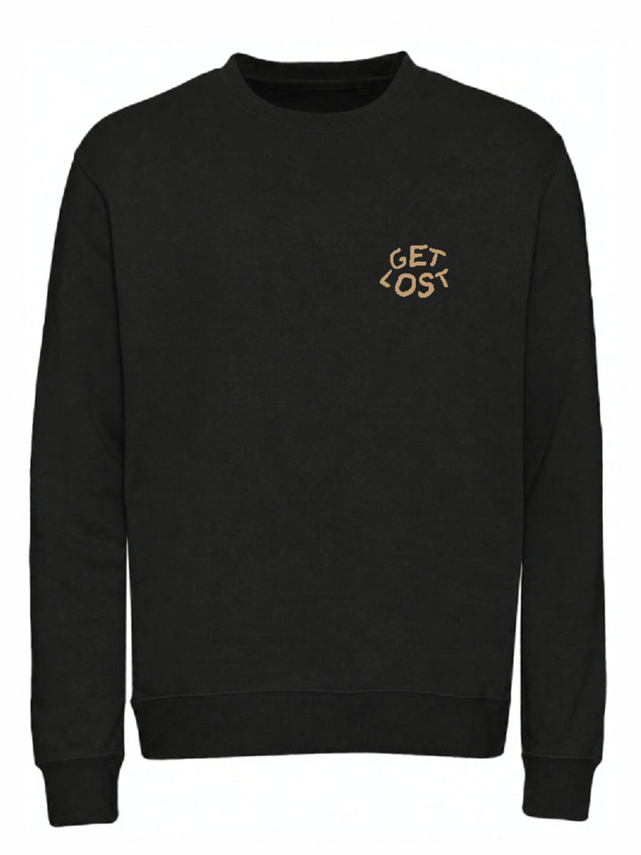 'Get Lost' hoodie featuring a hand-drawn design