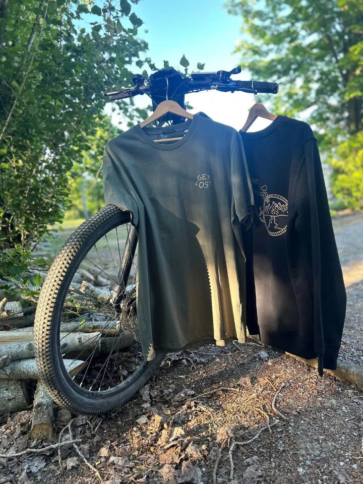 'Get Lost' hoodie featuring a hand-drawn design
