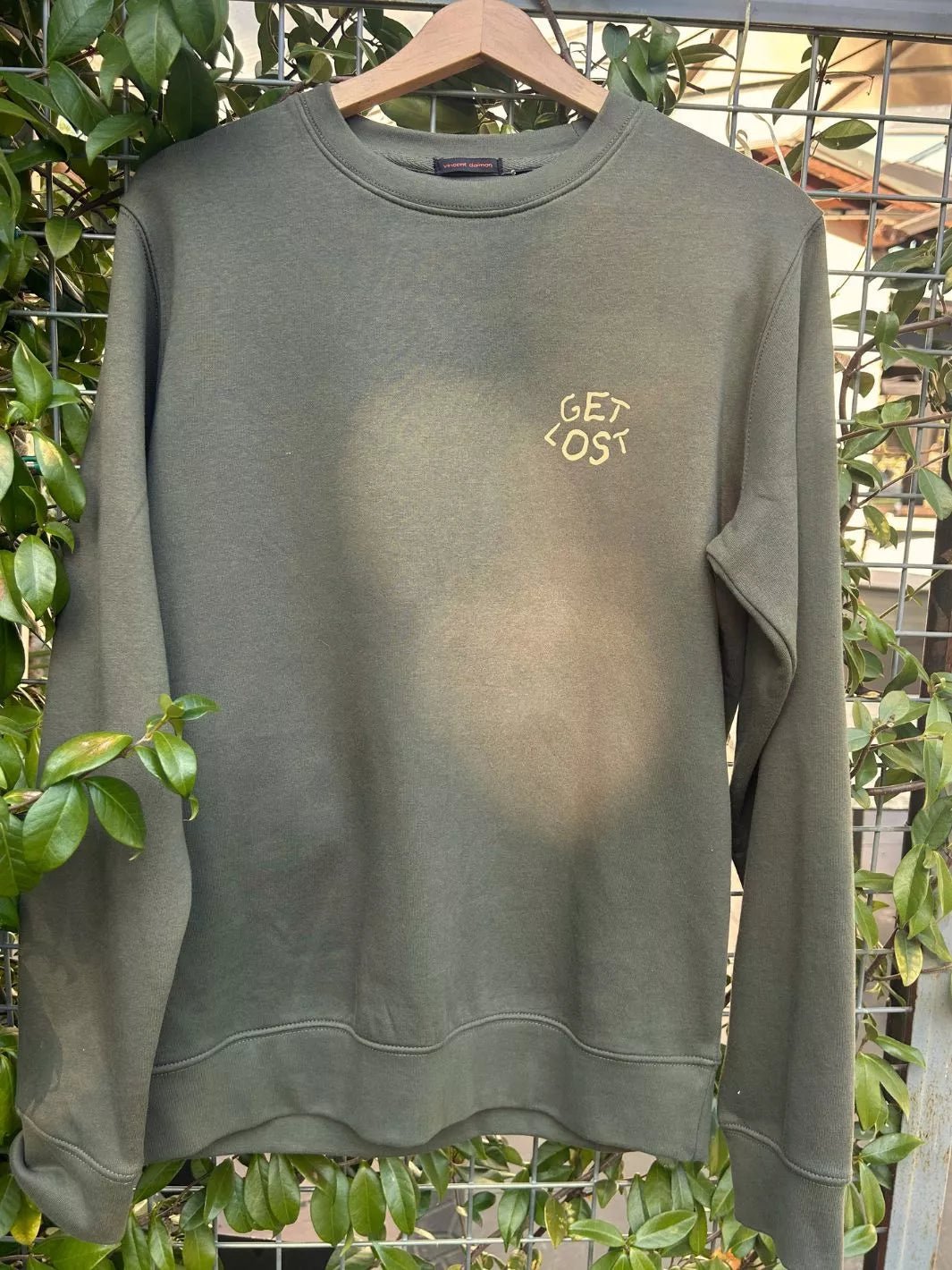 'Get Lost' hoodie featuring a hand-drawn design