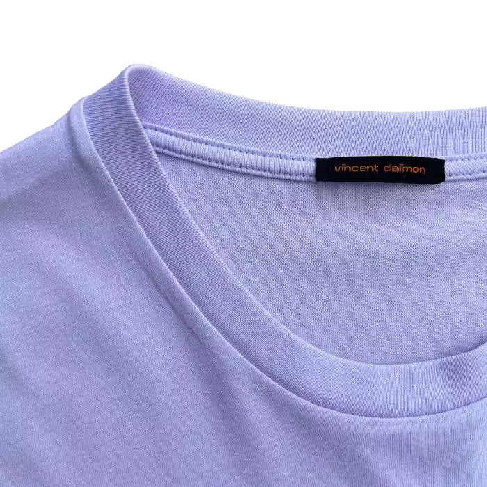 lavender organic cotton t-shirt in solid color