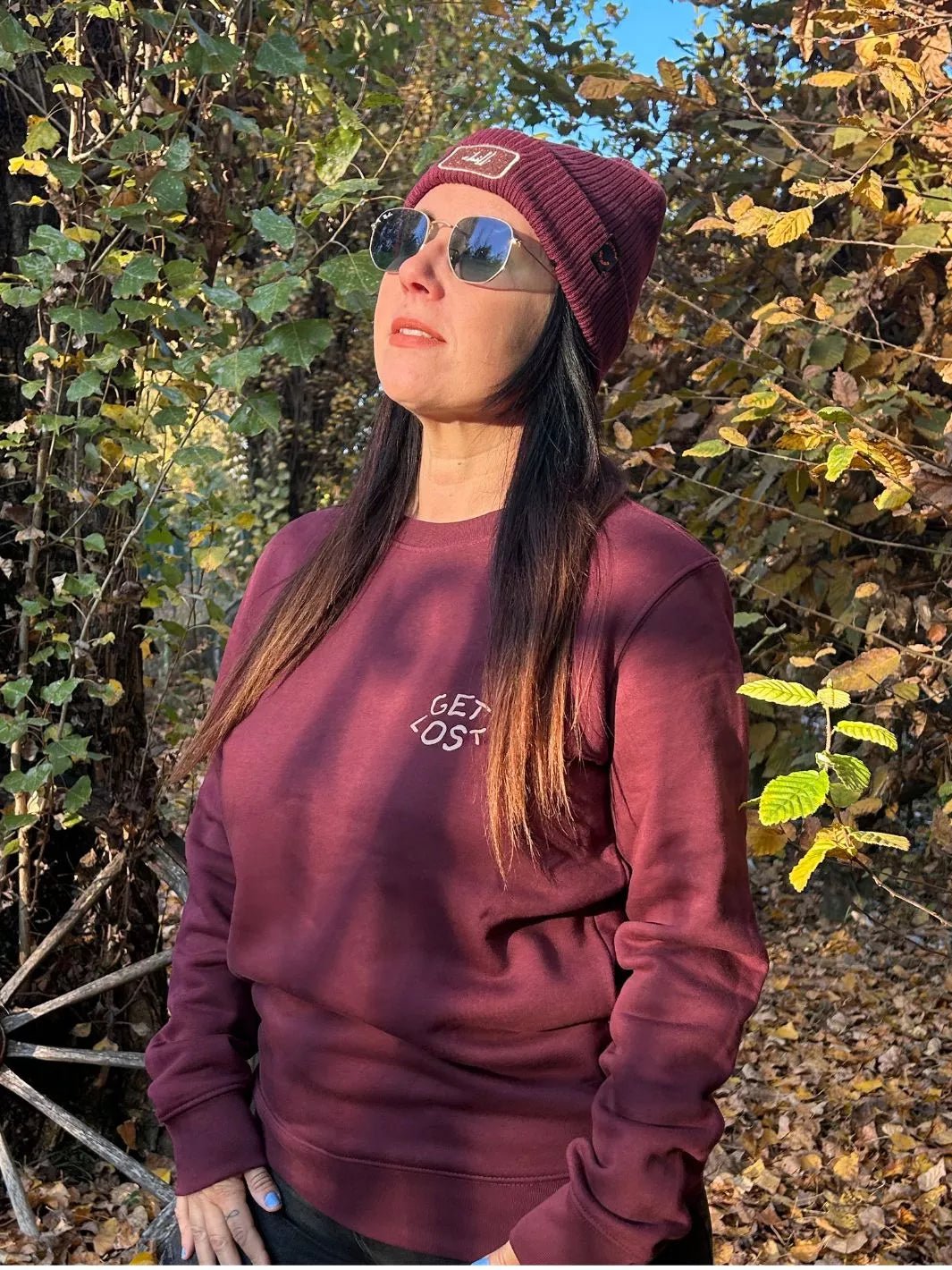 organic cotton beanie with chill patch