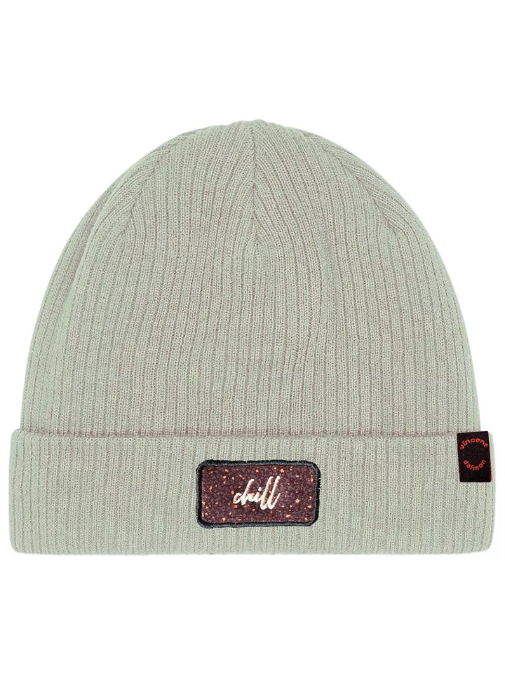organic cotton beanie with chill patch