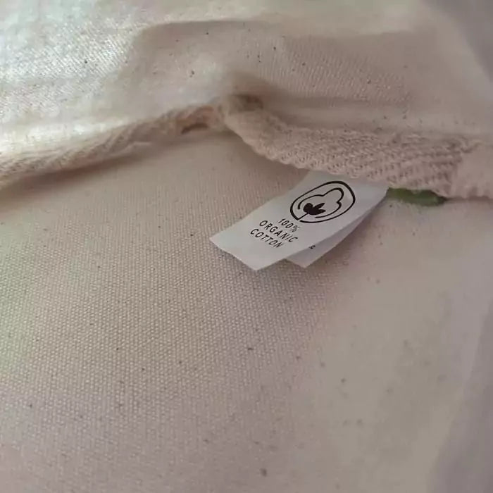 White organic cotton pochette