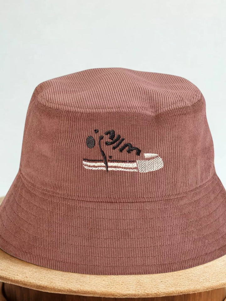 Ribbed Bucket hat embroidered all star