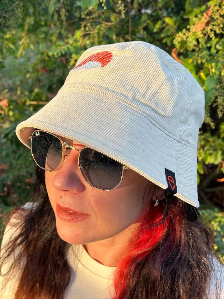 Unisex Ribbed Embroidered Bucket Hat Nigiri