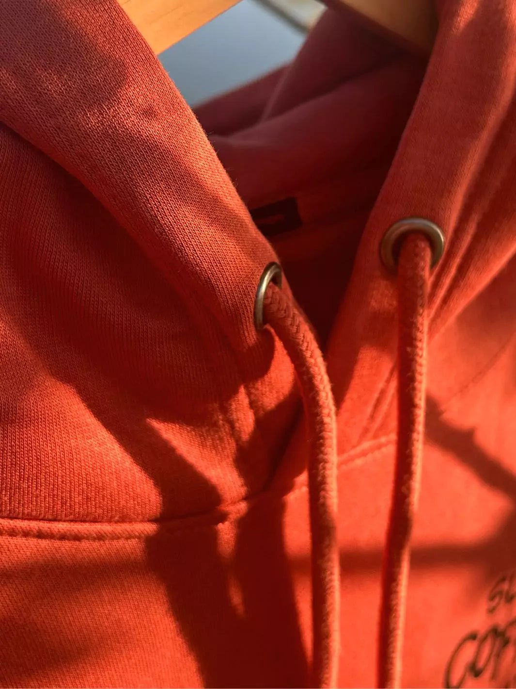 slow coffee club unisex hoodie terracotta