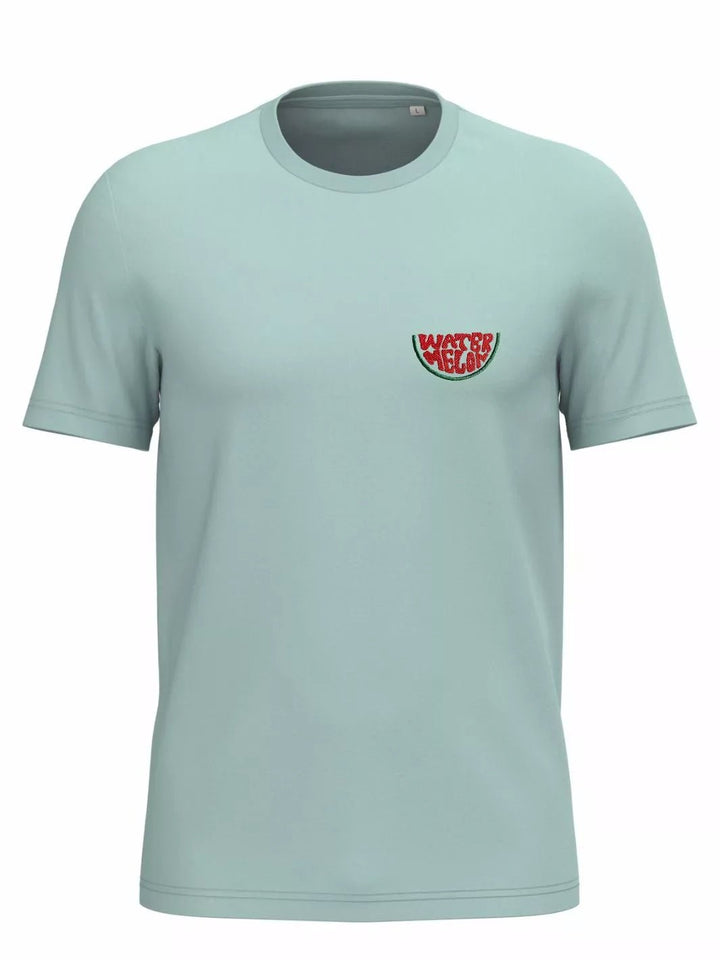 Unisex Organic Cotton T-Shirt Embroidered Watermelon