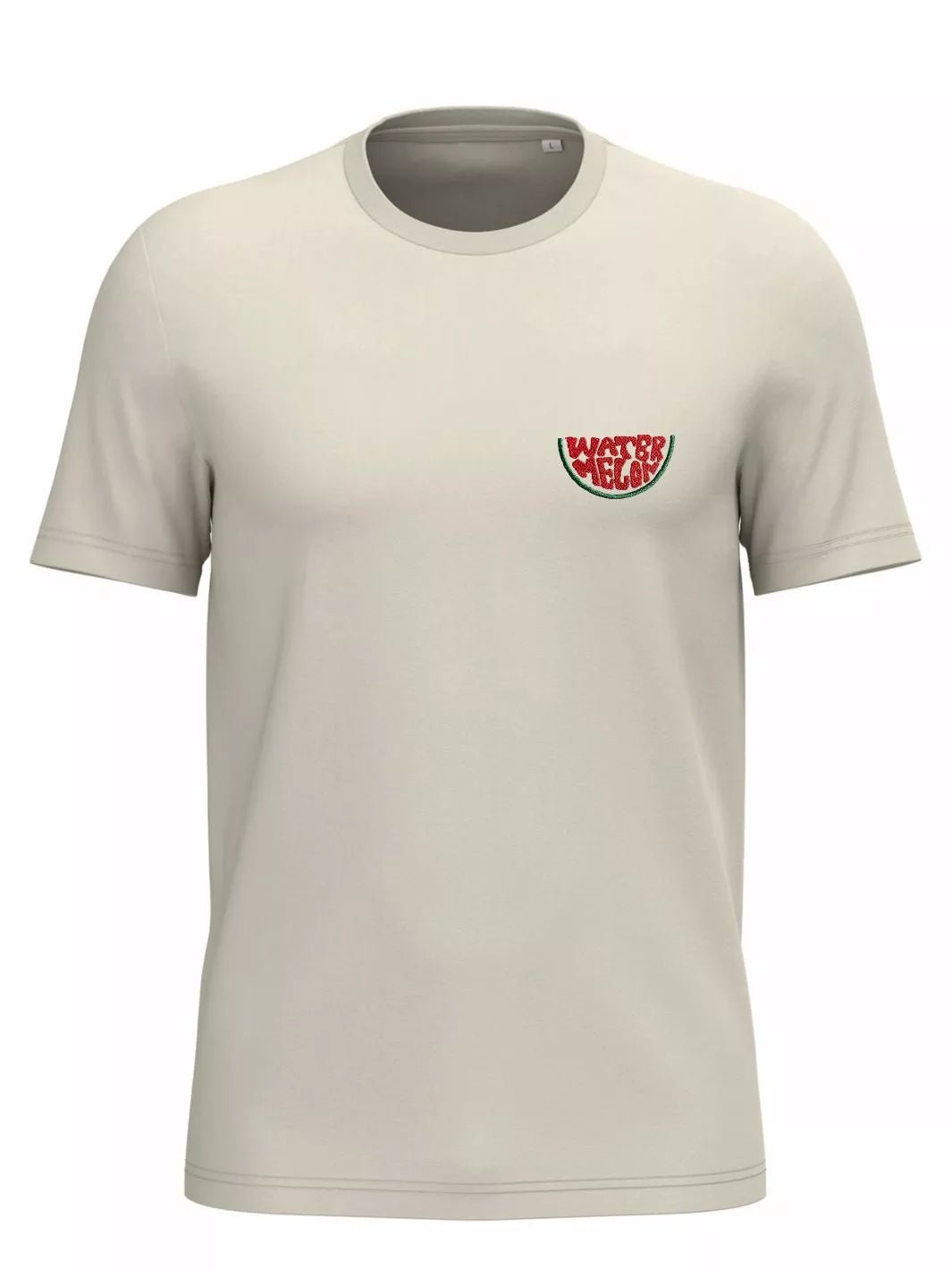 Unisex Organic Cotton T-Shirt Embroidered Watermelon