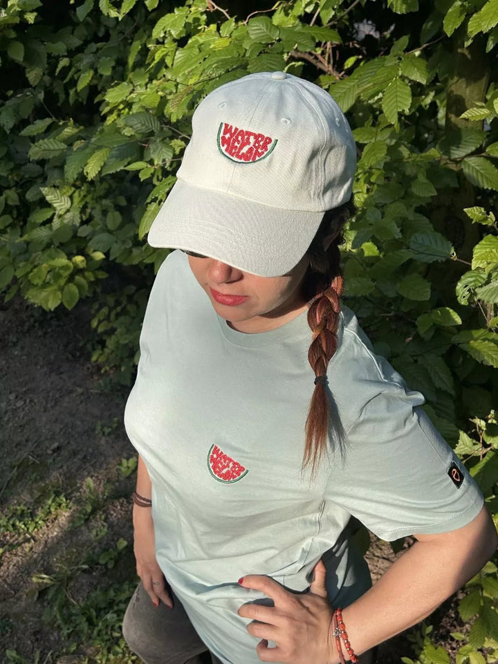 Unisex Organic Cotton T-Shirt Embroidered Watermelon