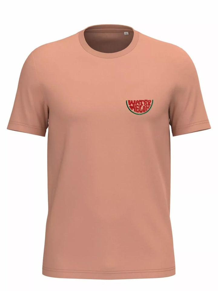 Unisex Organic Cotton T-Shirt Embroidered Watermelon