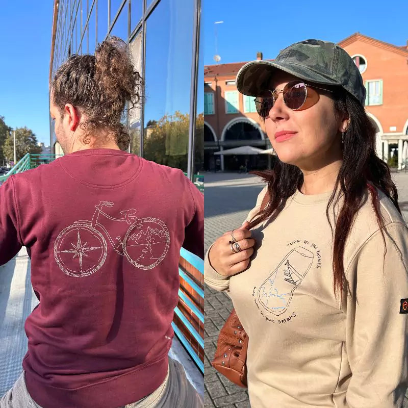 unisex eco-friendly sweatshirt and jacket