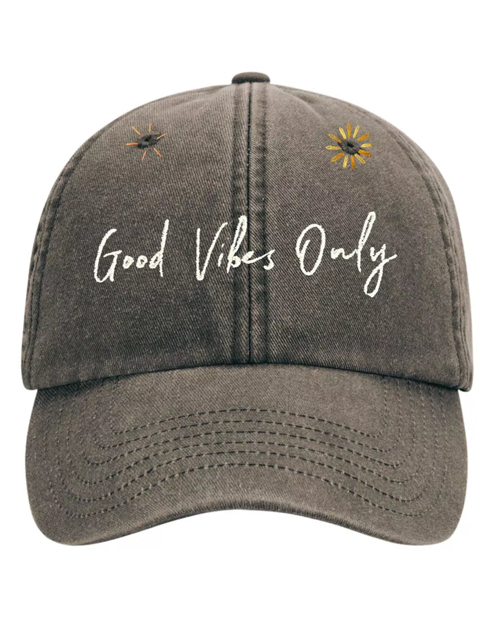 vintage baseball cap good vibes only