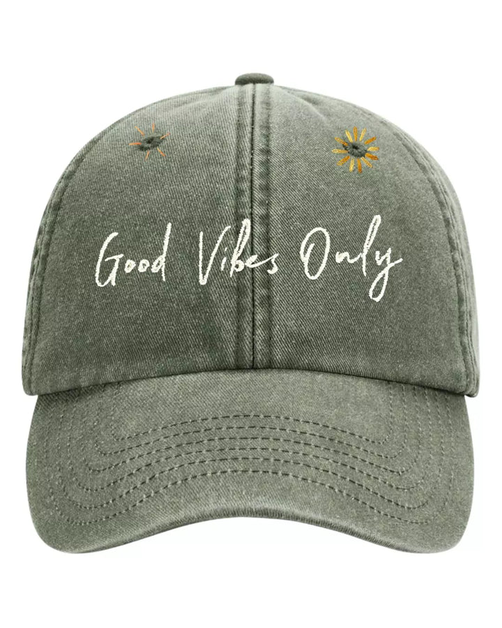 vintage baseball cap good vibes only