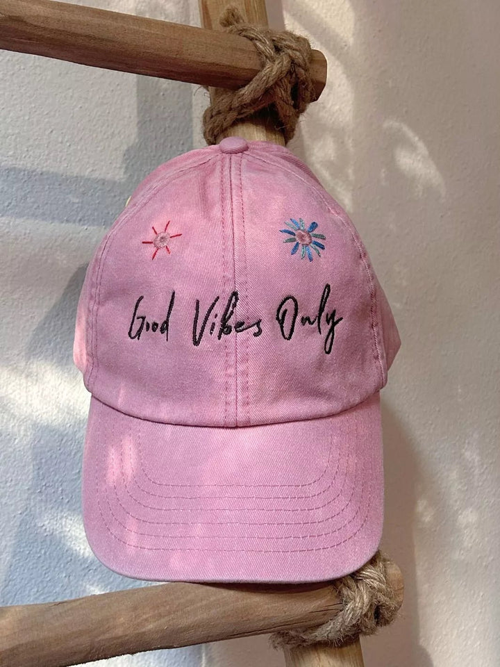 vintage baseball cap good vibes only