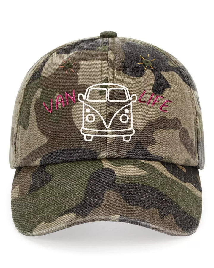 vintage embroidered baseball cap van life