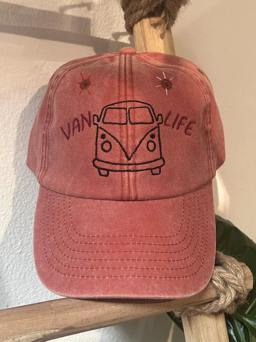 vintage embroidered baseball cap van life