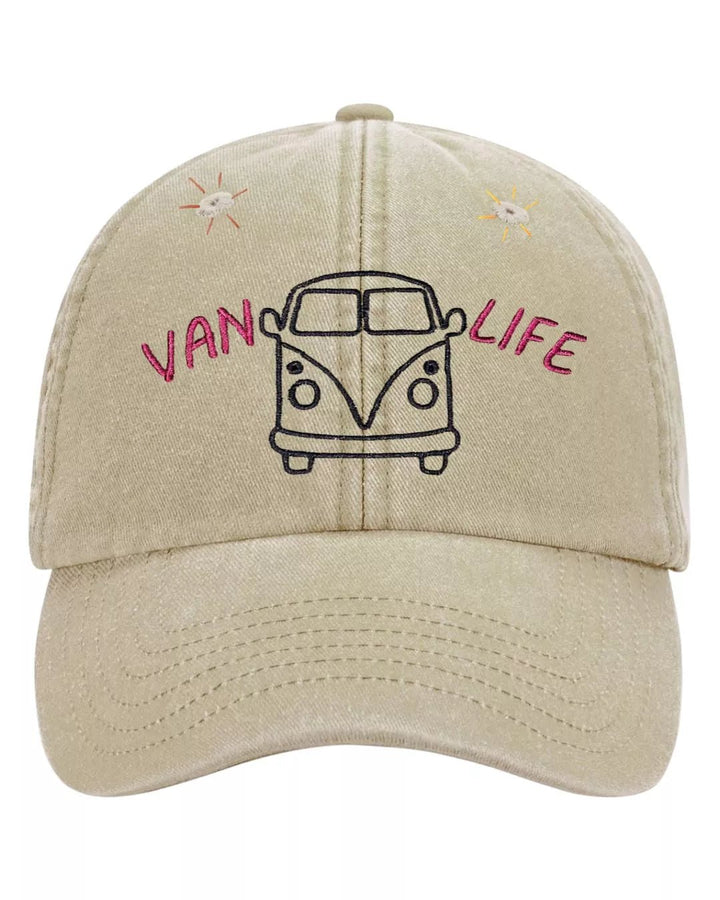vintage embroidered baseball cap van life