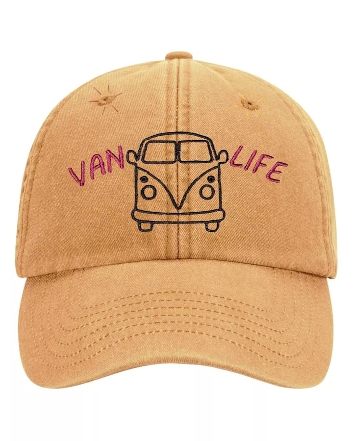 vintage embroidered baseball cap van life