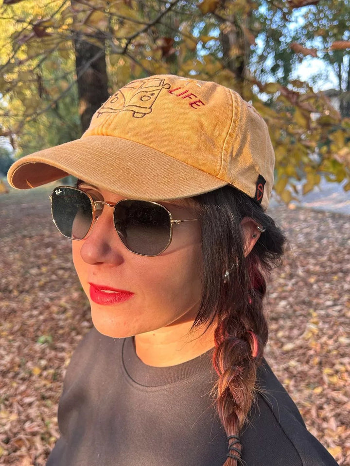vintage embroidered baseball cap van life