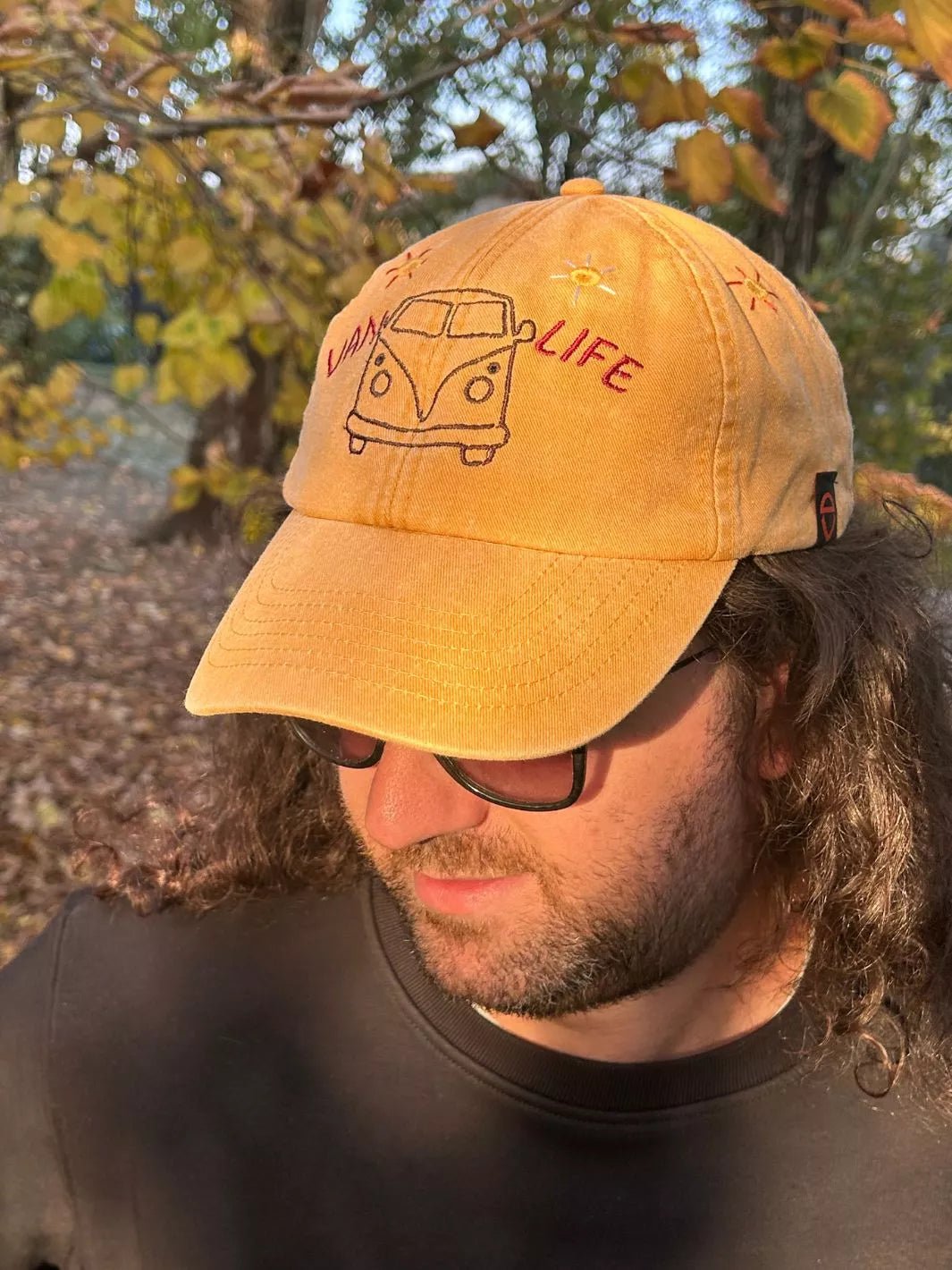vintage embroidered baseball cap van life