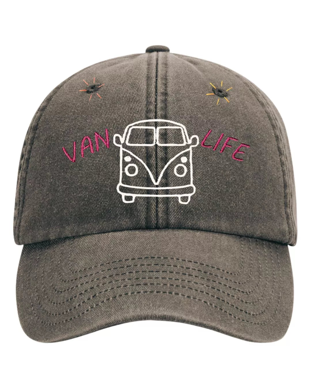 vintage embroidered baseball cap van life