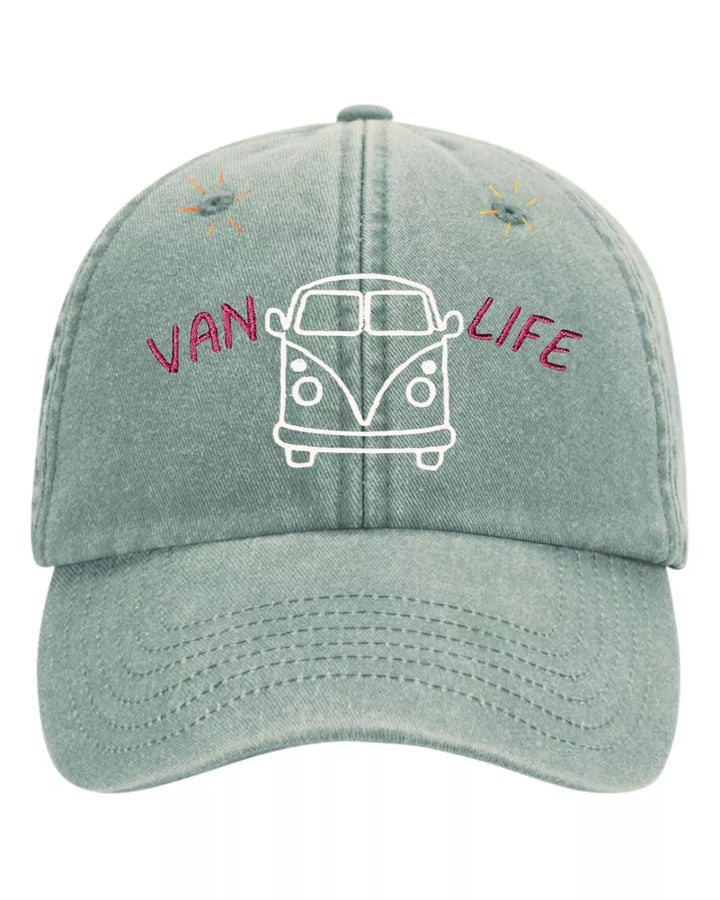 vintage embroidered baseball cap van life