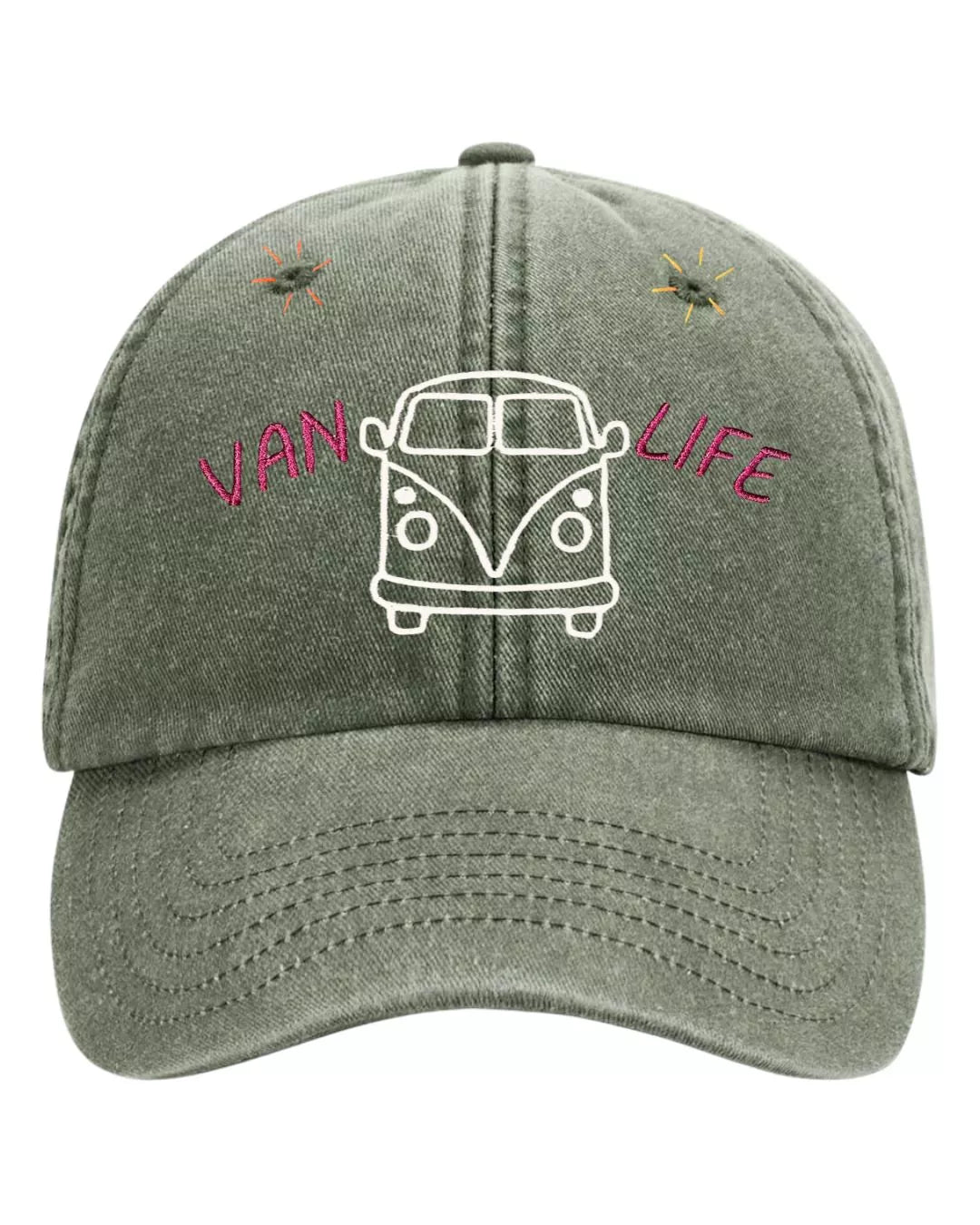 vintage embroidered baseball cap van life