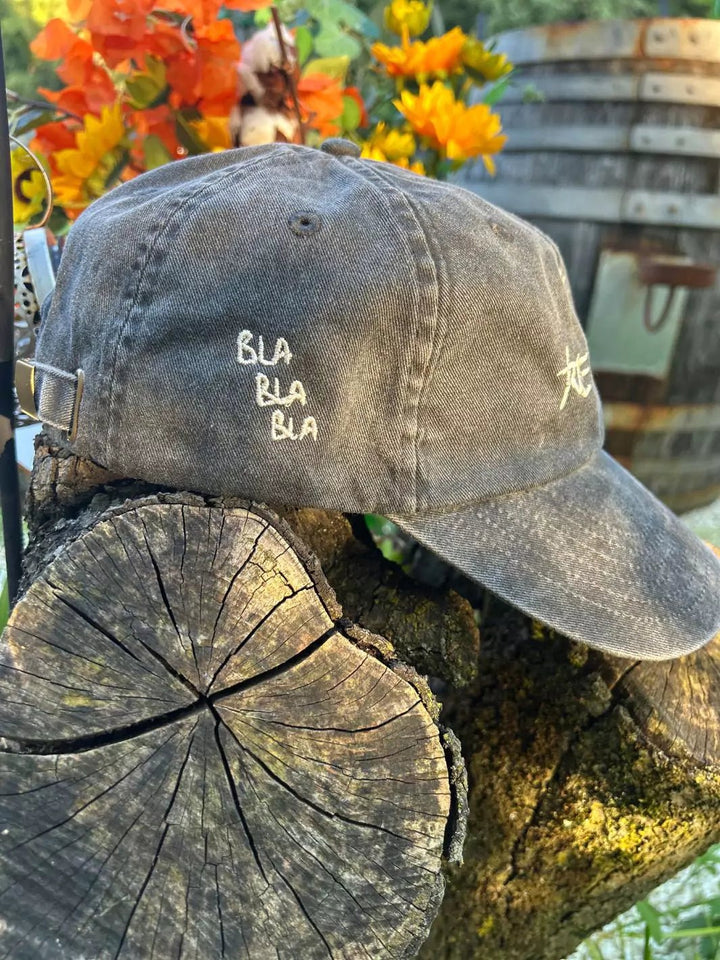 embroidered washed out baseball cap oh really?