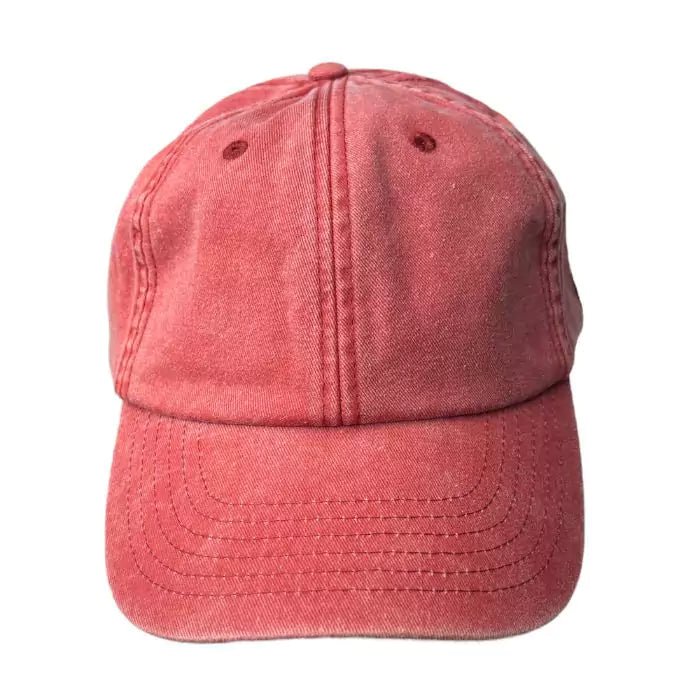 vintage basic baseball cap washed out orange