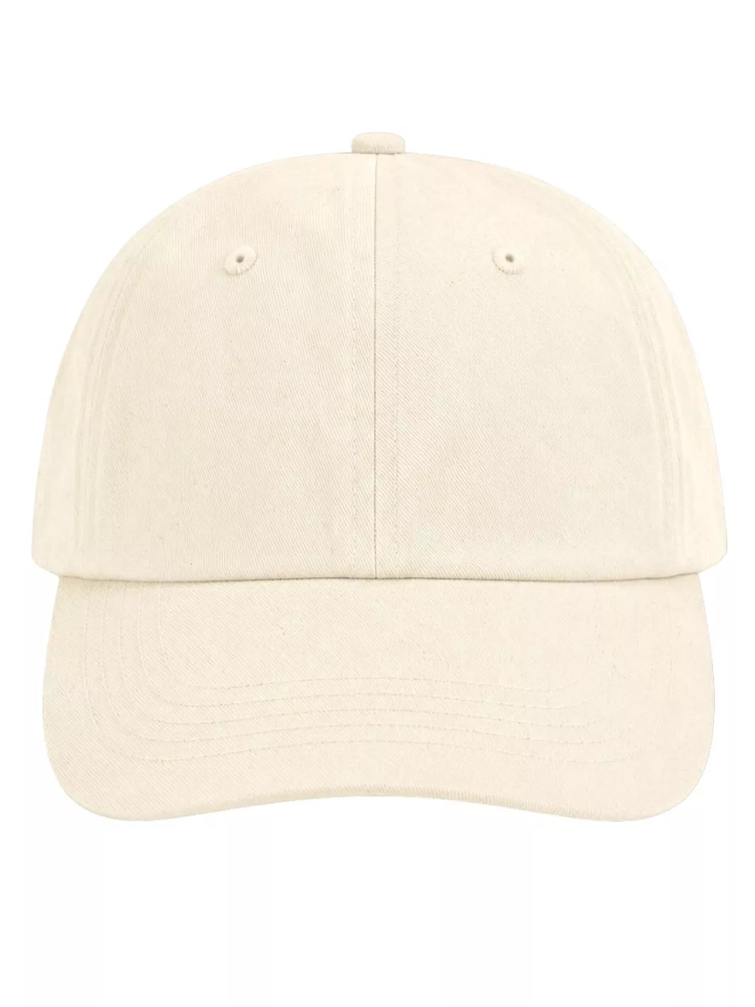 Organic Cotton White Raw Baseball Cap
