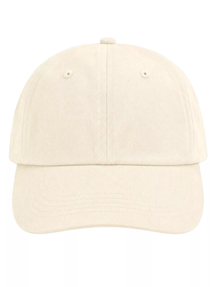 Organic Cotton White Raw Baseball Cap