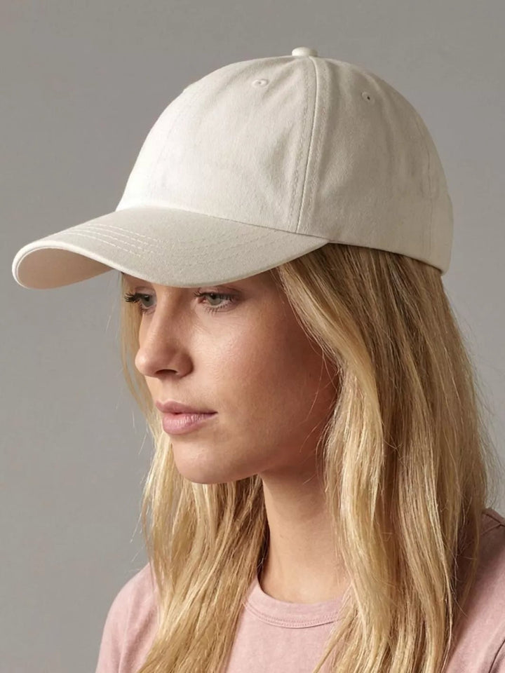 Organic Cotton White Raw Baseball Cap