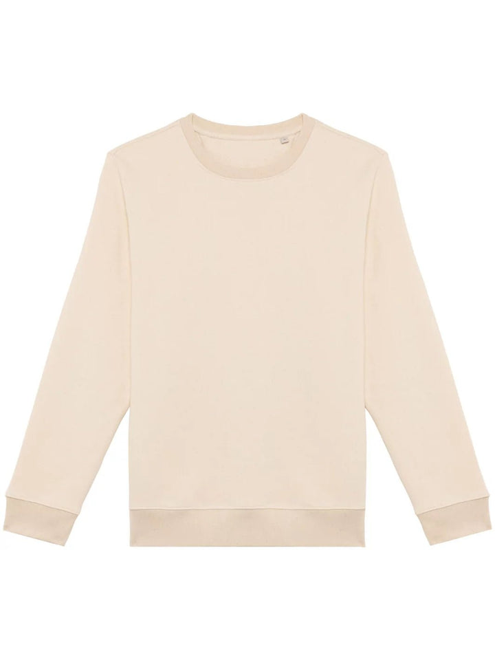 white raw eco friendly crew neck sweatshirt