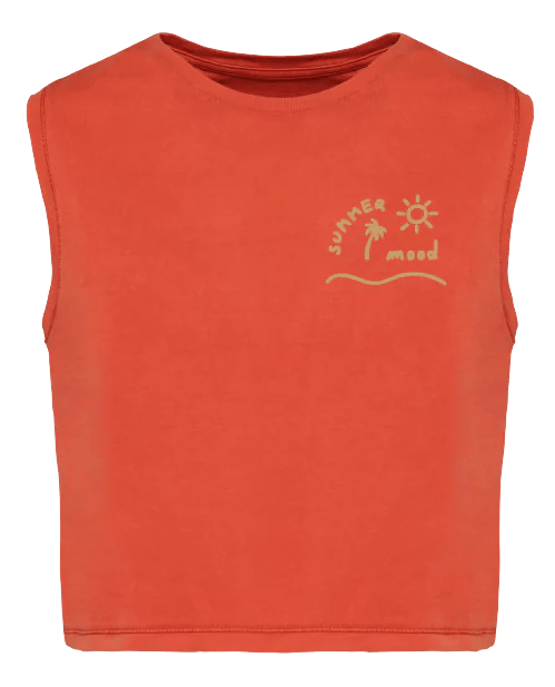 organic vest top summer mood