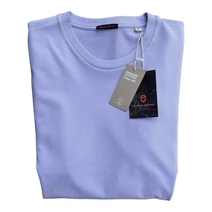 lavender organic cotton t-shirt in solid color